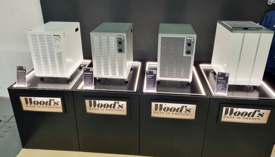 Et lite utvalg av produktene Woods viser på IFA. Foto: Jan Røsholm Et lite utvalg av produktene Woods viser på IFA. Foto: Jan Røsholm