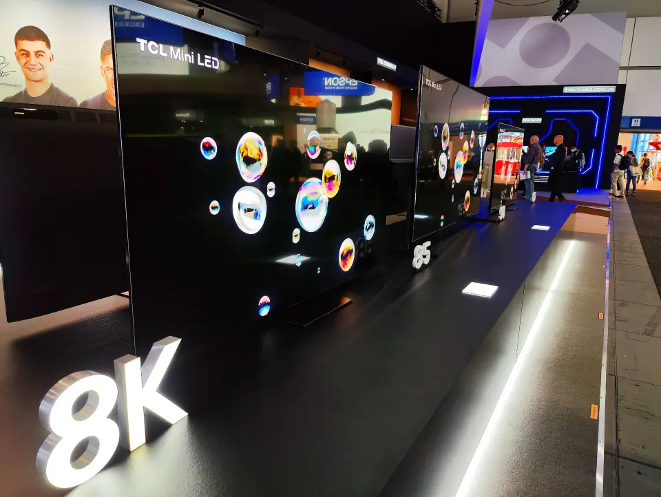 På IFA viser TCL Mini-LD med 8K. Foto: Stian Sønsteng På IFA viser TCL Mini-LD med 8K. Foto: Stian Sønsteng