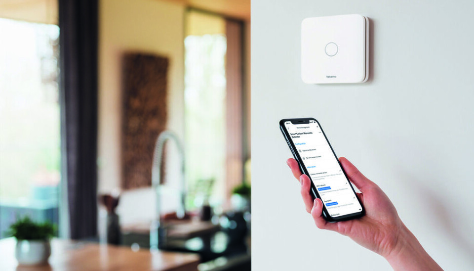 Netatmo karbonmonoksidvarsler. Foto: Netatmo