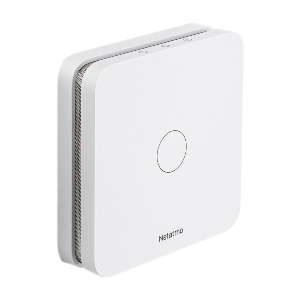 Netatmo karbonmonoksidvarsler. Foto: Netatmo