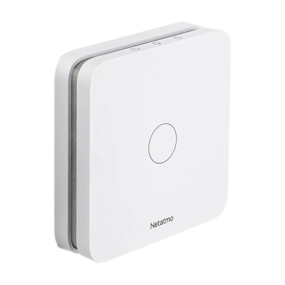 Netatmo karbonmonoksidvarsler. Foto: Netatmo Netatmo karbonmonoksidvarsler. Foto: Netatmo