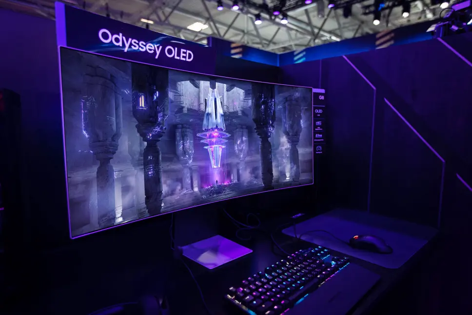 Samsung Odyssey OLED G8. Foto: Samsung Samsung Odyssey OLED G8. Foto: Samsung