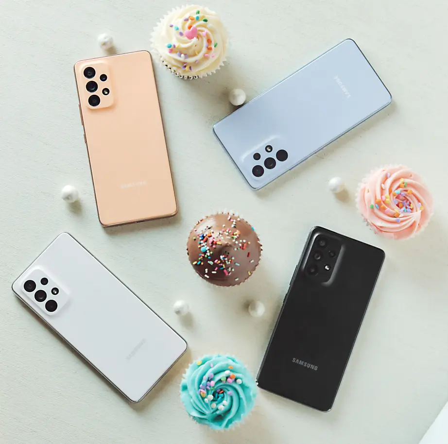 Samsung Galaxy A53 er kåret til «Årets budsjettmobil 2022/2023». Foto: Samsung Samsung Galaxy A53 er kåret til «Årets budsjettmobil 2022/2023». Foto: Samsung