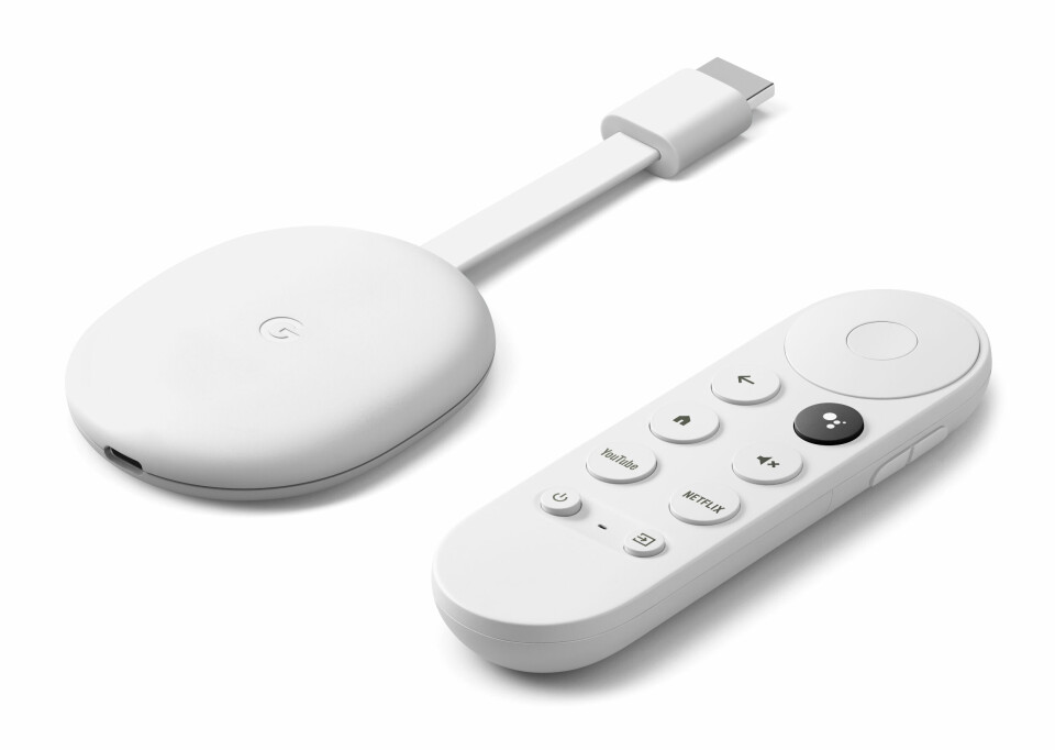 Chromecast med Google TV er kåret til «Årets dataprodukt 2022/2023». Foto: Google