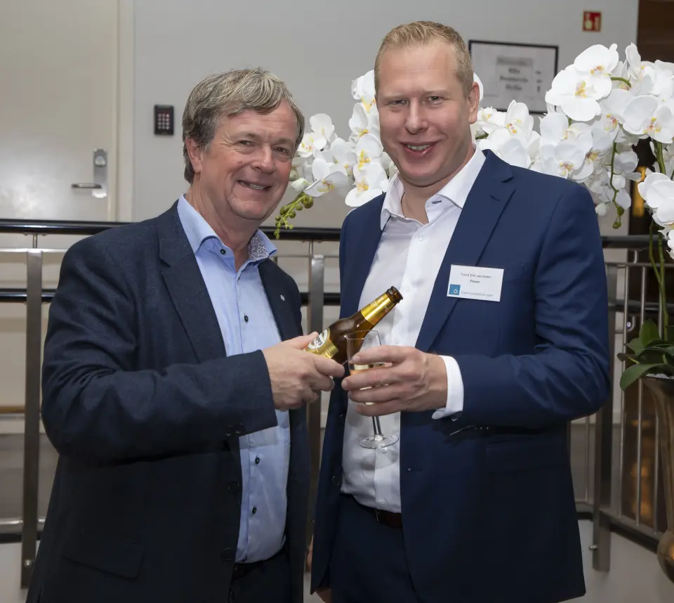 Espen H. Jacobsen (Home Appliance Nordic, t. v.) og Trond Erik Jacobsen (Power). Foto: Tore Skaar