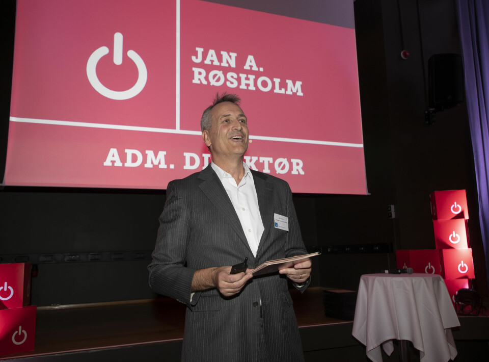 Jan Røsholm (Elektronikkbransjen) ønsker velkommen. Foto: Tore Skaar