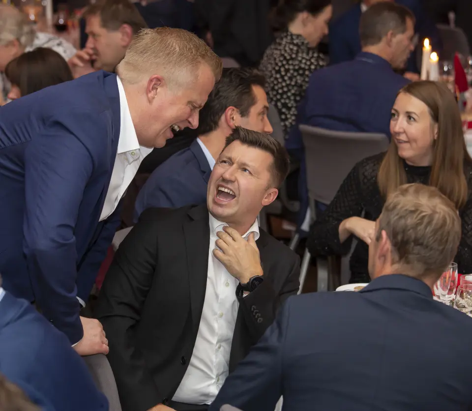 Thomas Martinsen (Power, f. v.), Morten Hoff (Wilfa) og Ane Bryn-Haugland (Mill International). Foto: Tore Skaar