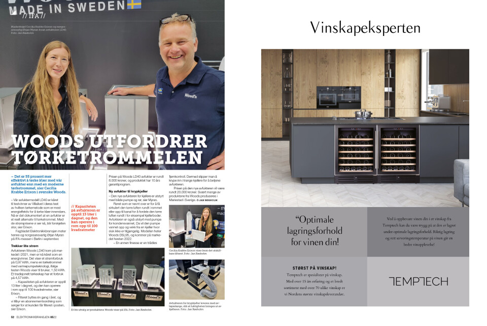 Artikkelen er tidligere publisert i papirutgaven av fagbladet Elektronikkbransjen nr. 5/2022, som ble distribuert 12. oktober. Her kan du lese artikkelen og bla gjennom digitalutgaven av bladet. Du kan lese alle utgaver av bladet digitalt, fra og med nr. 1/1937, på elektronikkbransjen.no/historiskarkiv.