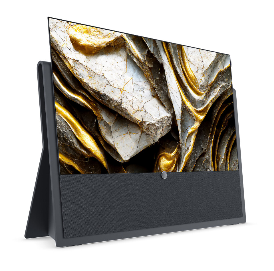 TVen Loewe Iconic med 4K oled-panel kommer i 2023, i forbindelse med selskapets 100 års-jubileum, i 55 og 65 tommer. Foto: Loewe