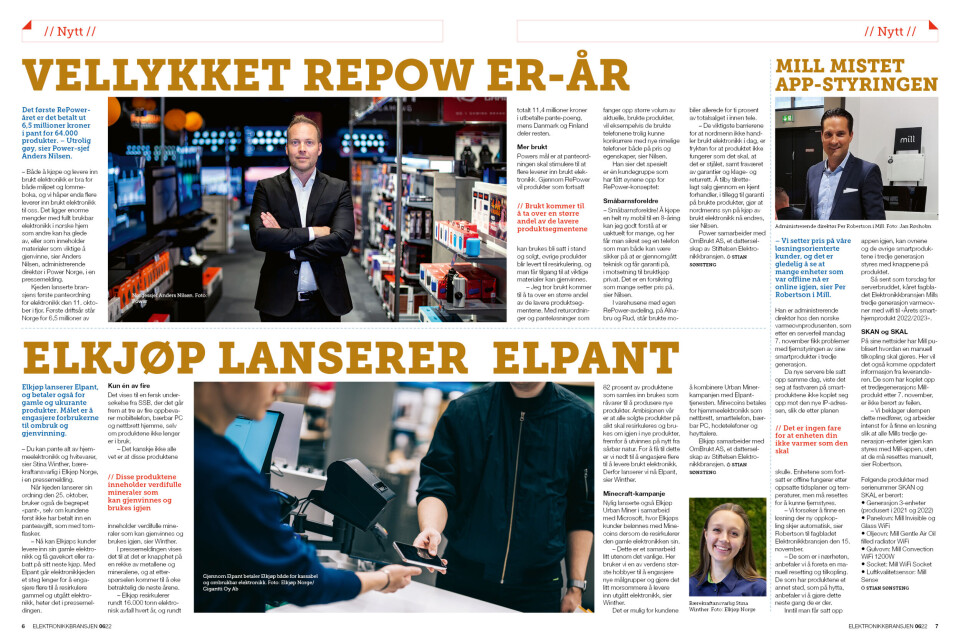 Artikkelen er tidligere publisert i papirutgaven av fagbladet Elektronikkbransjen nr. 6/2022, som ble distribuert uke 47. Her kan du lese artikkelen og bla gjennom digitalutgaven av bladet. Du kan lese alle utgaver av bladet digitalt, fra og med nr. 1/1937, på elektronikkbransjen.no/historiskarkiv. Artikkelen er tidligere publisert i papirutgaven av fagbladet Elektronikkbransjen nr. 6/2022, som ble distribuert uke 47. Her kan du lese artikkelen og bla gjennom digitalutgaven av bladet. Du kan lese alle utgaver av bladet digitalt, fra og med nr. 1/1937, på elektronikkbransjen.no/historiskarkiv.