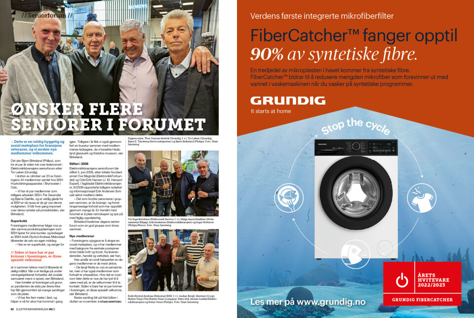 Artikkelen er tidligere publisert i papirutgaven av fagbladet Elektronikkbransjen nr. 6/2022, som ble distribuert uke 47. Her kan du lese artikkelen og bla gjennom digitalutgaven av bladet. Du kan lese alle utgaver av bladet digitalt, fra og med nr. 1/1937, på elektronikkbransjen.no/historiskarkiv. Artikkelen er tidligere publisert i papirutgaven av fagbladet Elektronikkbransjen nr. 6/2022, som ble distribuert uke 47. Her kan du lese artikkelen og bla gjennom digitalutgaven av bladet. Du kan lese alle utgaver av bladet digitalt, fra og med nr. 1/1937, på elektronikkbransjen.no/historiskarkiv.