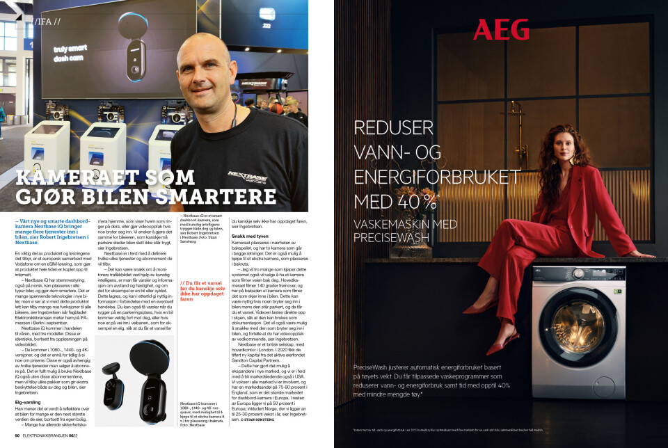 Artikkelen er tidligere publisert i papirutgaven av fagbladet Elektronikkbransjen nr. 6/2022, som ble distribuert uke 47. Her kan du lese artikkelen og bla gjennom digitalutgaven av bladet. Du kan lese alle utgaver av bladet digitalt, fra og med nr. 1/1937, på elektronikkbransjen.no/historiskarkiv. Artikkelen er tidligere publisert i papirutgaven av fagbladet Elektronikkbransjen nr. 6/2022, som ble distribuert uke 47. Her kan du lese artikkelen og bla gjennom digitalutgaven av bladet. Du kan lese alle utgaver av bladet digitalt, fra og med nr. 1/1937, på elektronikkbransjen.no/historiskarkiv.