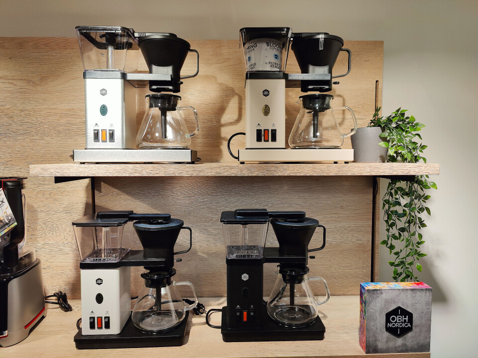 OBH Nordicas kaffetrakter-serie Blooming kommer i flere farger. Pris fra 1.300,- Foto: Stian Sønsteng OBH Nordicas kaffetrakter-serie Blooming kommer i flere farger. Pris fra 1.300,- Foto: Stian Sønsteng