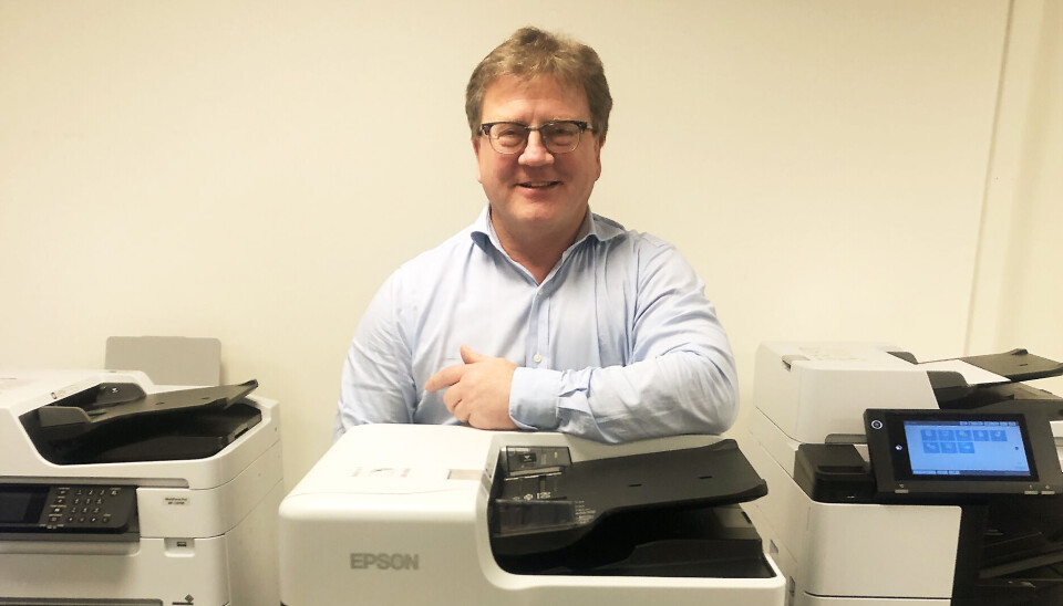 Salgssjef Jon Dahl. Foto: Epson Salgssjef Jon Dahl. Foto: Epson