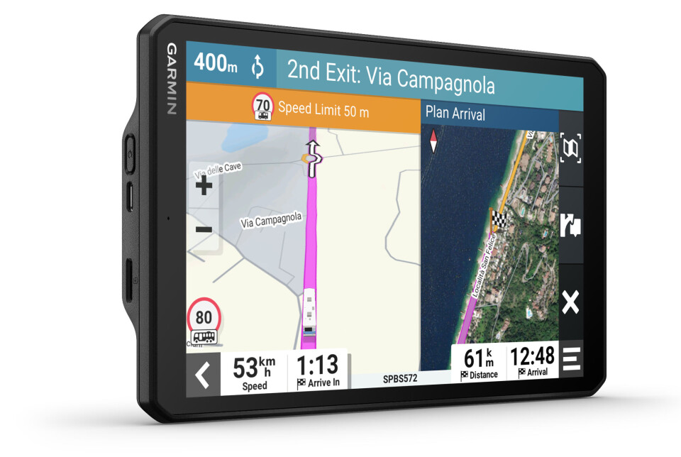 Garmin Camper 895 og Camper 1095. Foto: Garmin Garmin Camper 895 og Camper 1095. Foto: Garmin