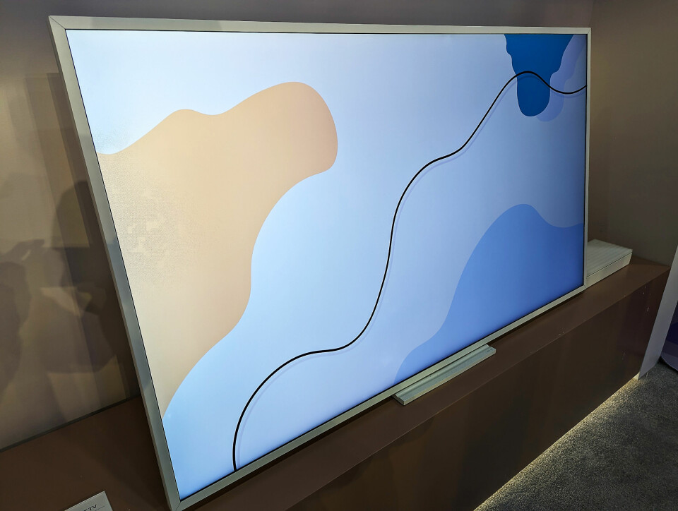 Som på IFA viser TCL på CES sitt Art TV-konsept. Det er ennå ikke avgjort om og når dette kommer i produksjon. Foto: Stian Sønsteng
