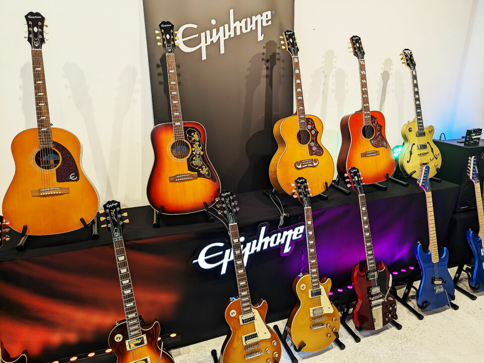 Epiphone er et annet Gibson-merke Algam Nordic har i porteføljen. Foto: Stian Sønsteng