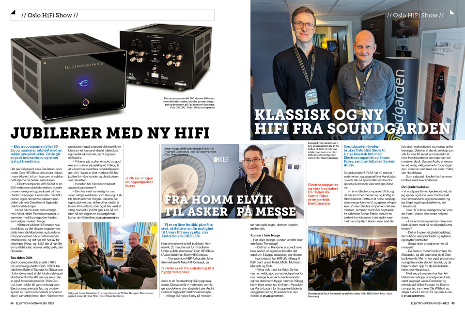 Artikkelen er tidligere publisert i papirutgaven av fagbladet Elektronikkbransjen nr. 2/2023, som ble distribuert uke 16. Her kan du lese artikkelen og bla gjennom digitalutgaven av bladet. Du kan lese alle utgaver av bladet digitalt, fra og med nr. 1/1937, på elektronikkbransjen.no/historiskarkiv.