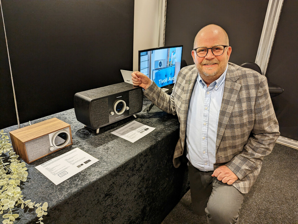 Fra Tivoli Audio viser Frank Bruun Model One Digital (Gen2) til 3.700,- og Music System Home (Gen2) til 9.500,- Foto: Stian Sønsteng