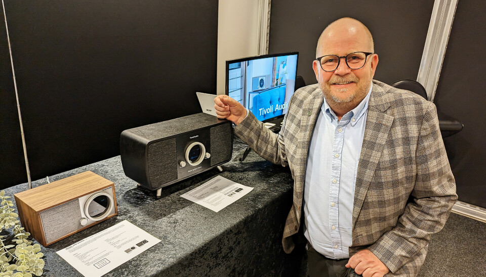 Fra Tivoli Audio viser Frank Bruun Model One Digital (Gen2) til 3.700,- og Music System Home (Gen2) til 9.500,- Foto: Stian Sønsteng