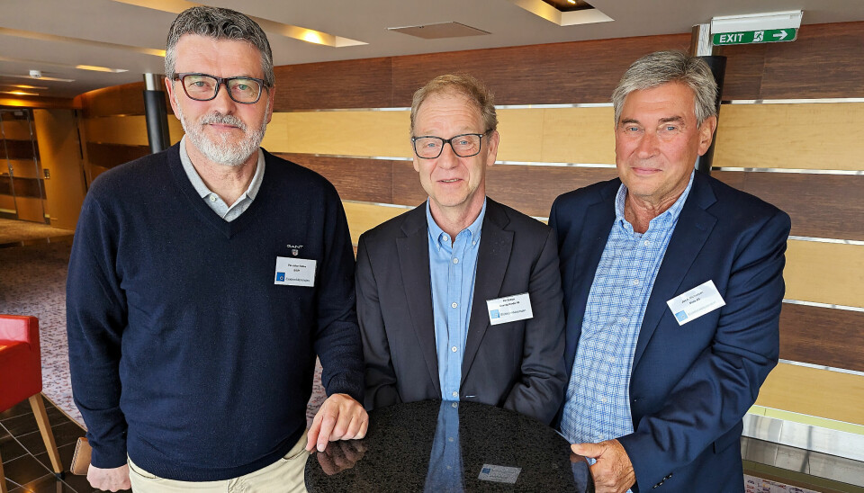 Per-Johan Brekke (BSH), Per Endsjø (Grundig) og Jan A. Michaelsen (Miele) er foredragsholdere på Vårkonferansen 2023. Foto: Stian Sønsteng