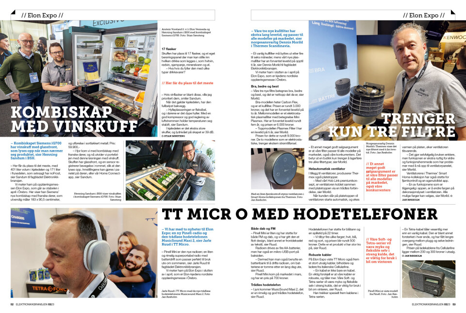 Artikkelen er tidligere publisert i papirutgaven av fagbladet Elektronikkbransjen nr. 3/2023, som ble distribuert uke 25. Her kan du lese artikkelen og bla gjennom digitalutgaven av bladet. Du kan lese alle utgaver av bladet digitalt, fra og med nr. 1/1937, på elektronikkbransjen.no/historiskarkiv.