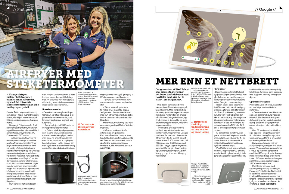 Artikkelen er tidligere publisert i papirutgaven av fagbladet Elektronikkbransjen nr. 4/2023, som ble distribuert uke 35. Her kan du lese artikkelen og bla gjennom digitalutgaven av bladet. Du kan lese alle utgaver av bladet digitalt, fra og med nr. 1/1937, på elektronikkbransjen.no/historiskarkiv.