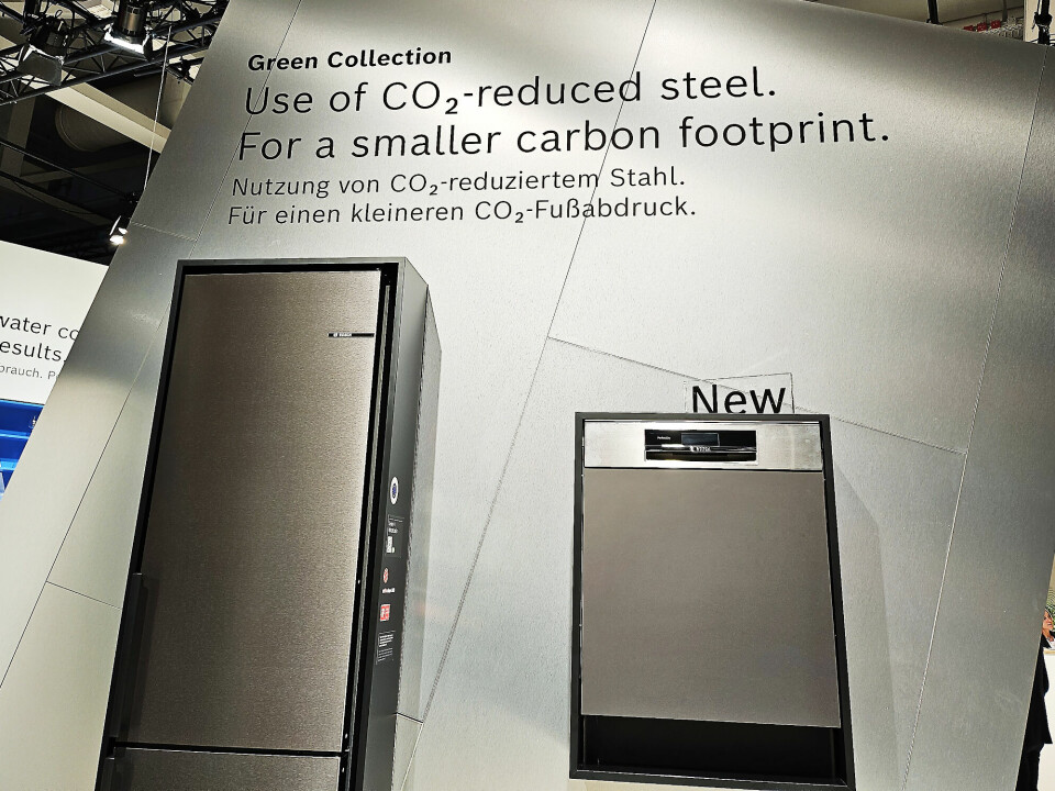Bosch bruker blant annet CO2-redusert stål i produksjonen av enkelte produkter, for lavere fotavtrykk. Foto: Marte Ottemo