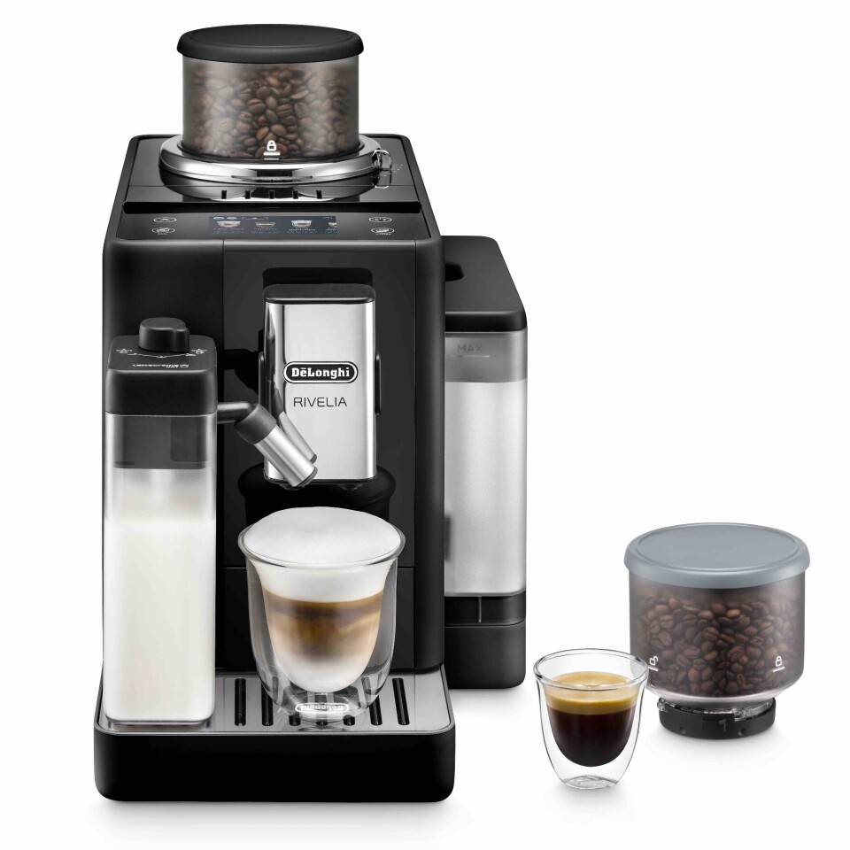 De'Longhi Rivelia i sort farge. Foto: De'Longhi