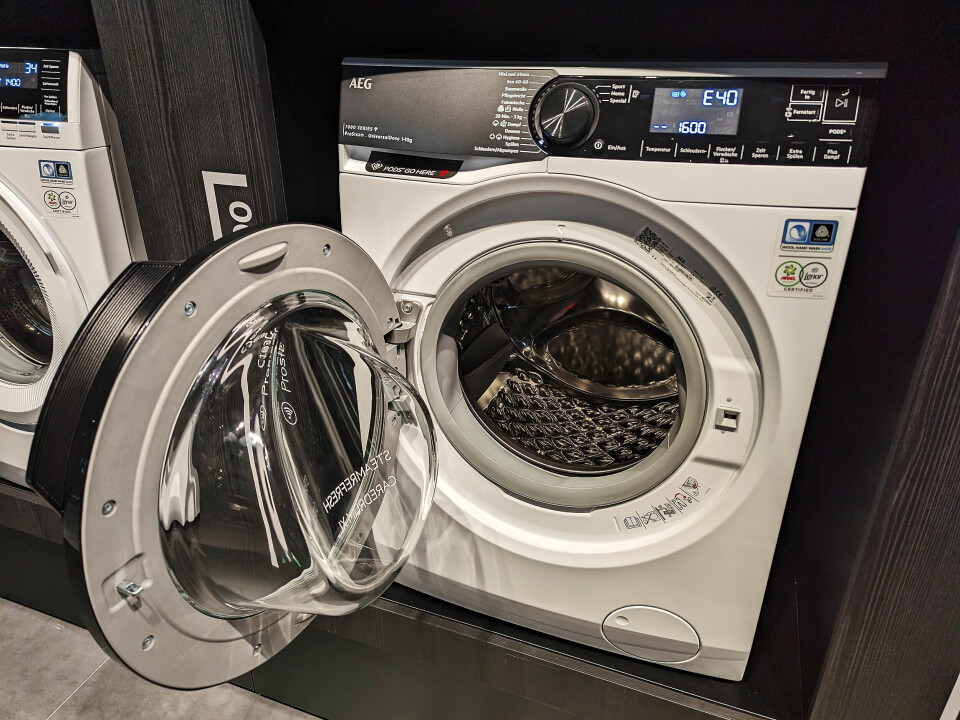 Til våren kommer Electrolux og AEG med vaskemaskiner med 11 kilo kapasitet. Her 7000-serien. Foto: Stian Sønsteng