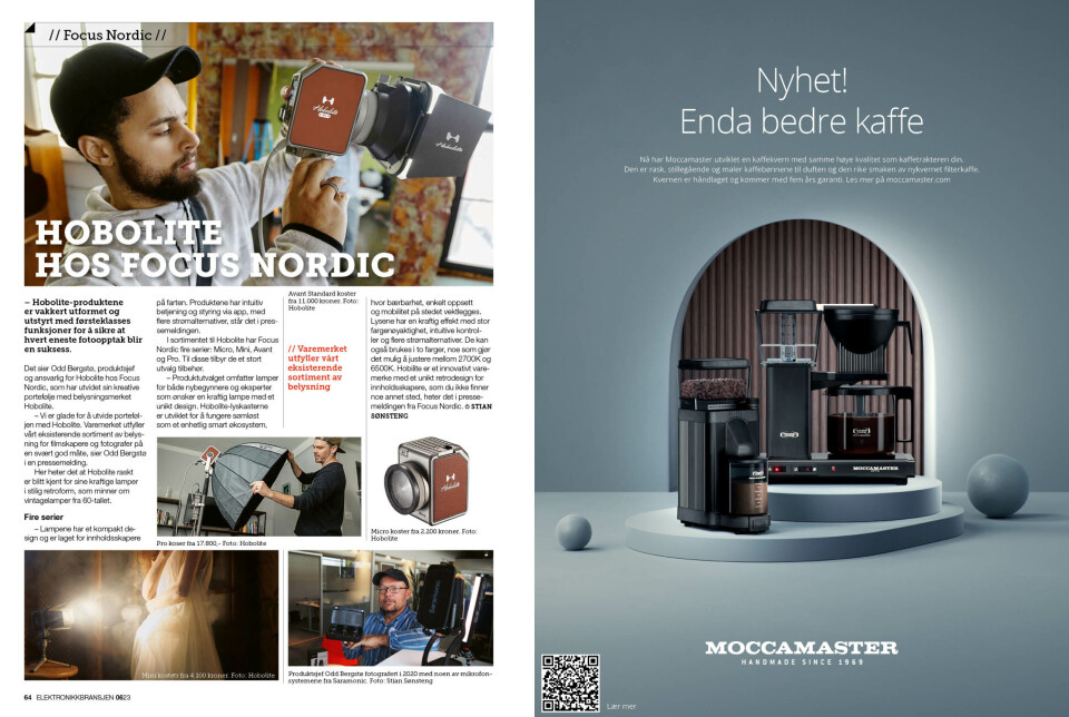 Artikkelen er tidligere publisert i papirutgaven av fagbladet Elektronikkbransjen nr. 6/2023, som ble distribuert uke 47. Her kan du lese artikkelen og bla gjennom digitalutgaven av bladet. Du kan lese alle utgaver av bladet digitalt, fra og med nr. 1/1937, på elektronikkbransjen.no/historiskarkiv.