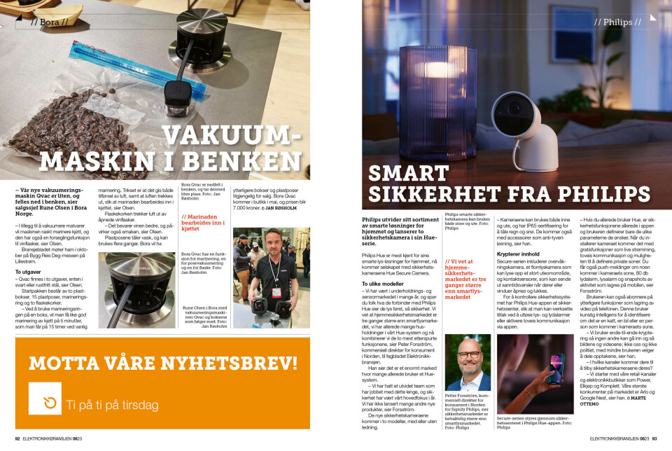 Artikkelen er tidligere publisert i papirutgaven av fagbladet Elektronikkbransjen nr. 6/2023, som ble distribuert uke 47. Her kan du lese artikkelen og bla gjennom digitalutgaven av bladet. Du kan lese alle utgaver av bladet digitalt, fra og med nr. 1/1937, på elektronikkbransjen.no/historiskarkiv.