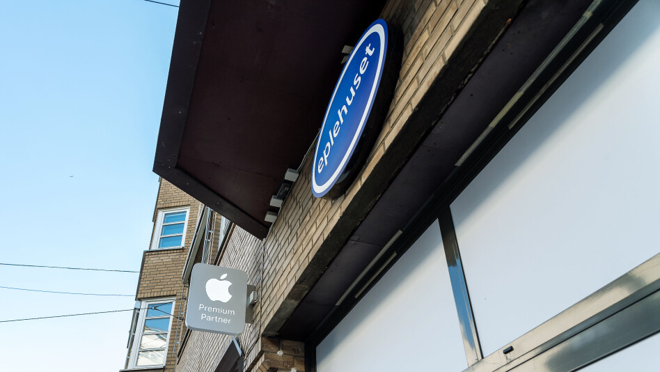 EPLEHUSET MED TOPP APPLE-BUTIKK