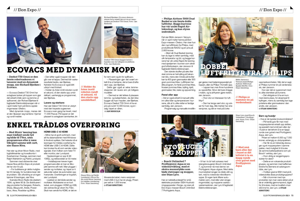 Artikkelen er tidligere publisert i papirutgaven av fagbladet Elektronikkbransjen nr. 3/2024, som ble distribuert uke 25. Her kan du lese artikkelen og bla gjennom digitalutgaven av bladet. Du kan lese alle utgaver av bladet digitalt, fra og med nr. 1/1937, på elektronikkbransjen.no/historiskarkiv.
