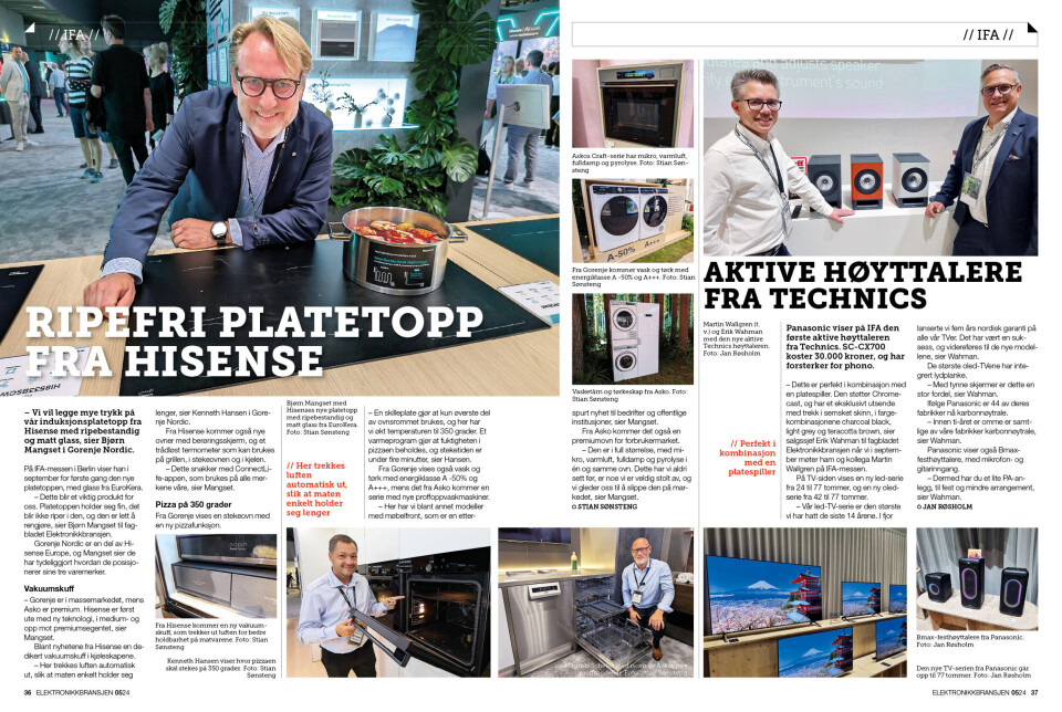Artikkelen er tidligere publisert i papirutgaven av fagbladet Elektronikkbransjen nr. 5/2024, som ble distribuert uke 41. Her kan du lese artikkelen og bla gjennom digitalutgaven av bladet. Du kan lese alle utgaver av bladet digitalt, fra og med nr. 1/1937, på elektronikkbransjen.no/historiskarkiv.