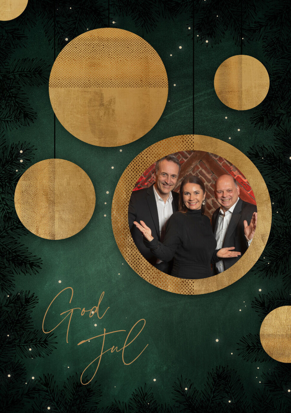 Eksempel på julekortdesign. Foto: Tore Skaar