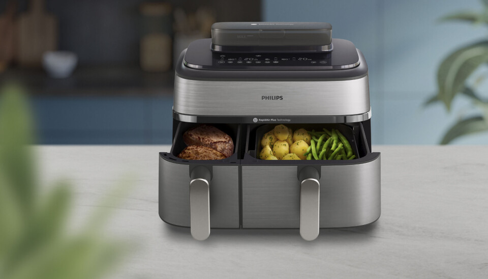 Philips Airfryer 5000 Series Dual Basket med damp. Foto: Versuni