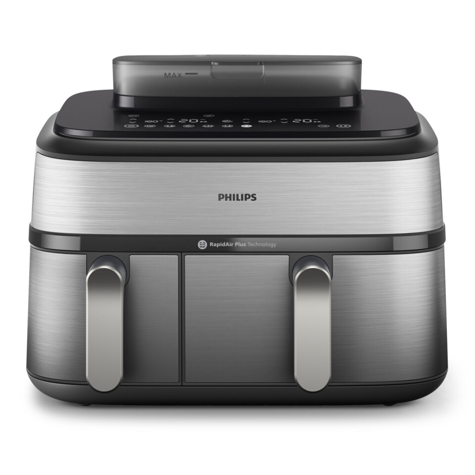 Philips Airfryer 5000 Series Dual Basket med damp. Foto: Versuni
