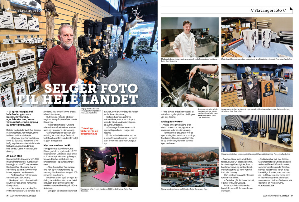 Artikkelen er tidligere publisert i papirutgaven av fagbladet Elektronikkbransjen nr. 2/2025, som ble distribuert uke 15. Her kan du lese artikkelen og bla gjennom digitalutgaven av bladet. Du kan lese alle utgaver av bladet digitalt, fra og med nr. 1/1937, på elektronikkbransjen.no/historiskarkiv.