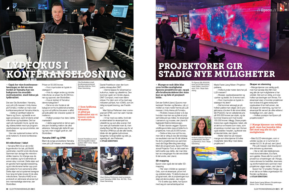 Artikkelen er tidligere publisert i papirutgaven av fagbladet Elektronikkbransjen nr. 2/2025, som ble distribuert uke 15. Her kan du lese artikkelen og bla gjennom digitalutgaven av bladet. Du kan lese alle utgaver av bladet digitalt, fra og med nr. 1/1937, på elektronikkbransjen.no/historiskarkiv.