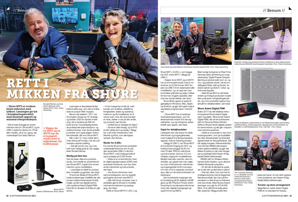 Artikkelen er tidligere publisert i papirutgaven av fagbladet Elektronikkbransjen nr. 2/2025, som ble distribuert uke 15. Her kan du lese artikkelen og bla gjennom digitalutgaven av bladet. Du kan lese alle utgaver av bladet digitalt, fra og med nr. 1/1937, på elektronikkbransjen.no/historiskarkiv.