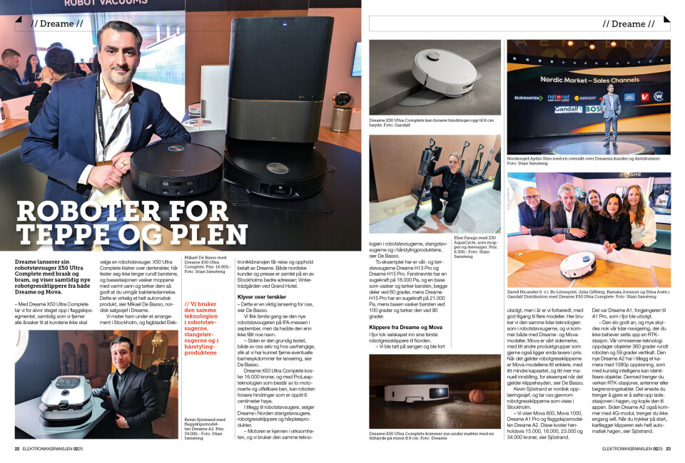 Artikkelen er tidligere publisert i papirutgaven av fagbladet Elektronikkbransjen nr. 2/2025, som ble distribuert uke 15. Her kan du lese artikkelen og bla gjennom digitalutgaven av bladet. Du kan lese alle utgaver av bladet digitalt, fra og med nr. 1/1937, på elektronikkbransjen.no/historiskarkiv.