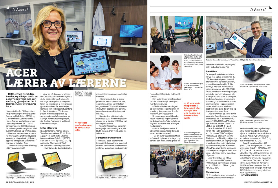 Artikkelen er tidligere publisert i papirutgaven av fagbladet Elektronikkbransjen nr. 2/2025, som ble distribuert uke 15. Her kan du lese artikkelen og bla gjennom digitalutgaven av bladet. Du kan lese alle utgaver av bladet digitalt, fra og med nr. 1/1937, på elektronikkbransjen.no/historiskarkiv.