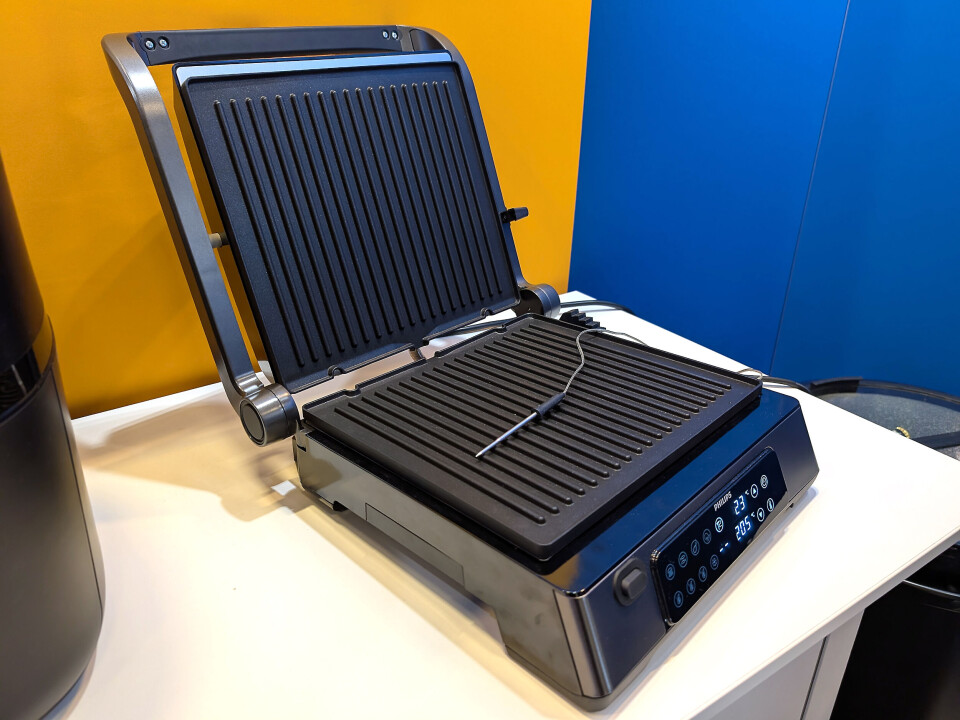 Philips' kontaktgrill i 7000-serien, med integrert termometer. Pris: 1.800,-