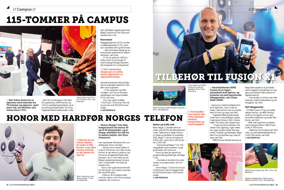 Artikkelen er tidligere publisert i papirutgaven av fagbladet Elektronikkbransjen nr. 4/2025, som ble distribuert uke 35. Her kan du lese artikkelen og bla gjennom digitalutgaven av bladet. Du kan lese alle utgaver av bladet digitalt, fra og med nr. 1/1937, på elektronikkbransjen.no/historiskarkiv.