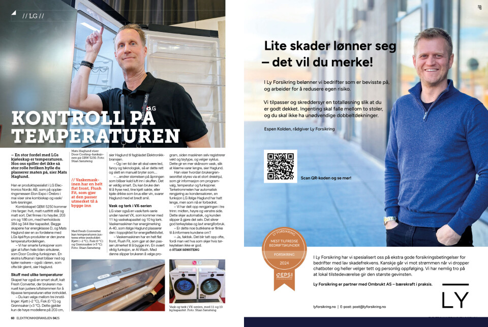 Artikkelen er tidligere publisert i papirutgaven av fagbladet Elektronikkbransjen nr. 4/2025, som ble distribuert uke 35. Her kan du lese artikkelen og bla gjennom digitalutgaven av bladet. Du kan lese alle utgaver av bladet digitalt, fra og med nr. 1/1937, på elektronikkbransjen.no/historiskarkiv.
