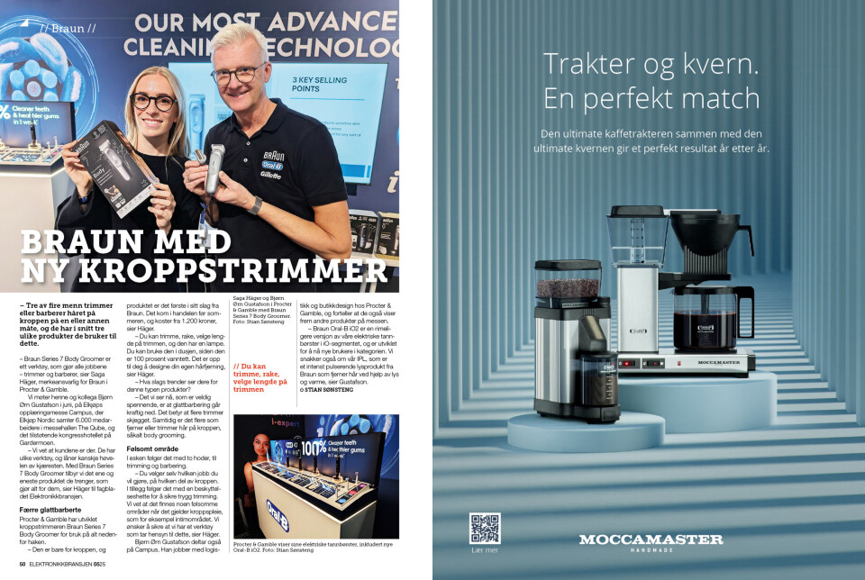 Artikkelen er tidligere publisert i papirutgaven av fagbladet Elektronikkbransjen nr. 5/2025, som ble distribuert uke 41. Her kan du lese artikkelen og bla gjennom digitalutgaven av bladet. Du kan lese alle utgaver av bladet digitalt, fra og med nr. 1/1937, på elektronikkbransjen.no/historiskarkiv.