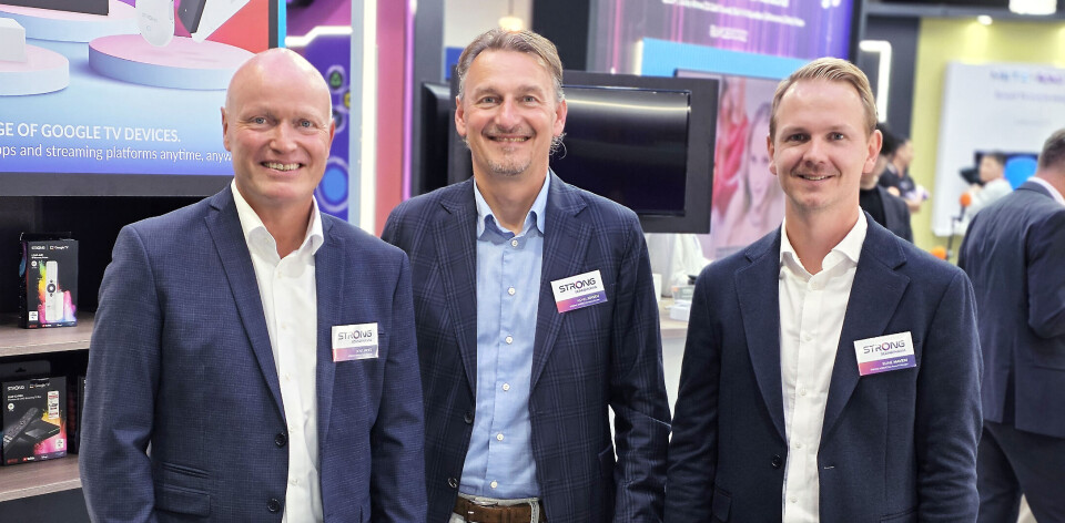 Jens Hoff (f .v.), Kenn Jensen og Rune Havem i Strong. Foto: Stian Sønsteng